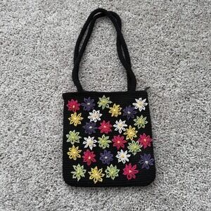Crochet Hand Bag  Granny Core Cottage Festival Whimsy Soft Girl